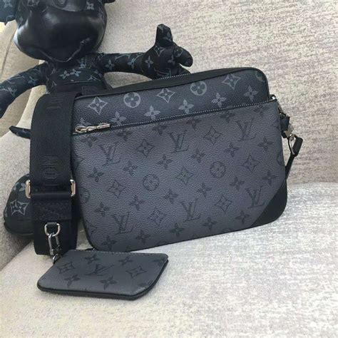 black lv bag men|black louis vuitton bags men's.